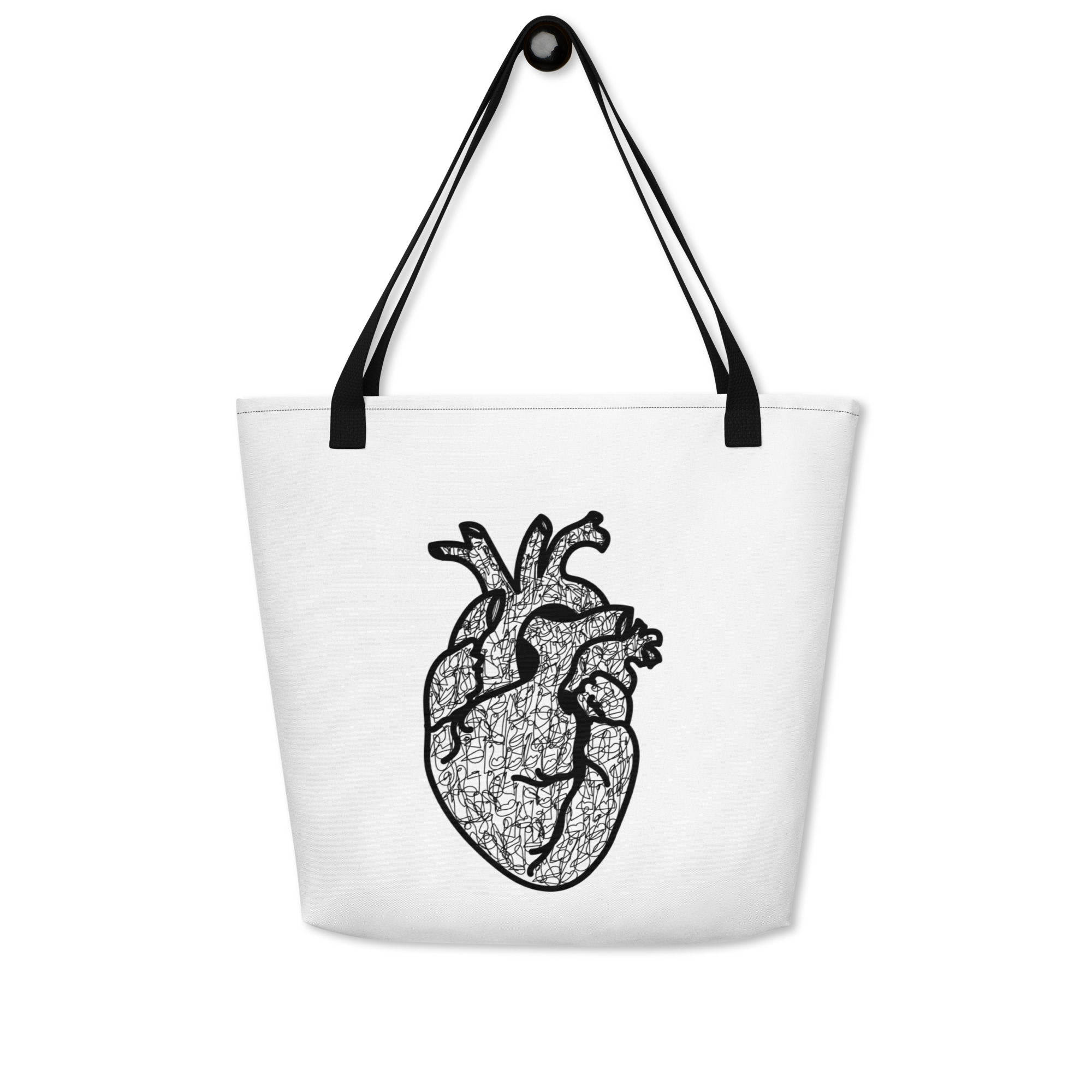 Crimasso cuore Large Tote Bag