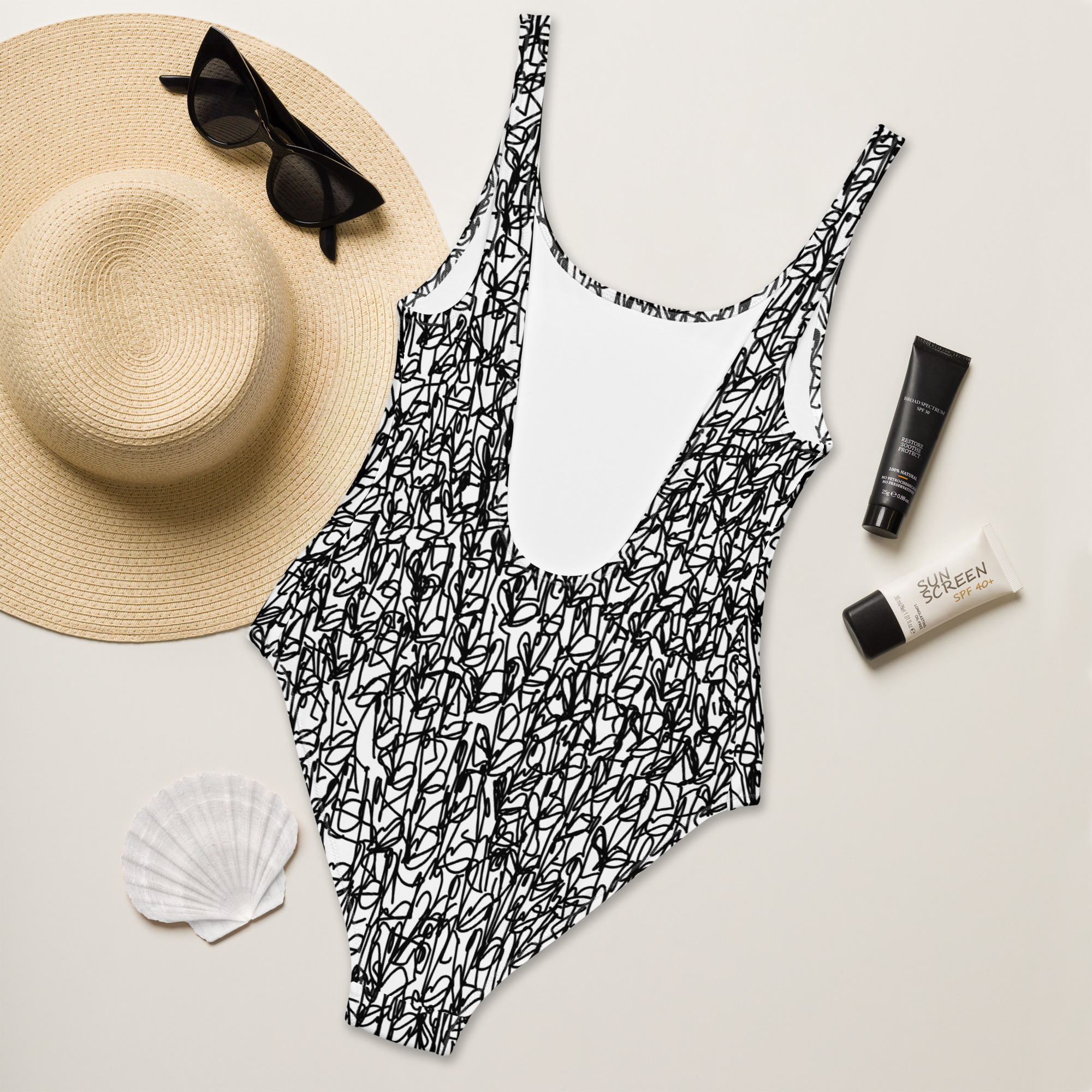 One-Piece Swimsuit in Crimasso style - immagine 6